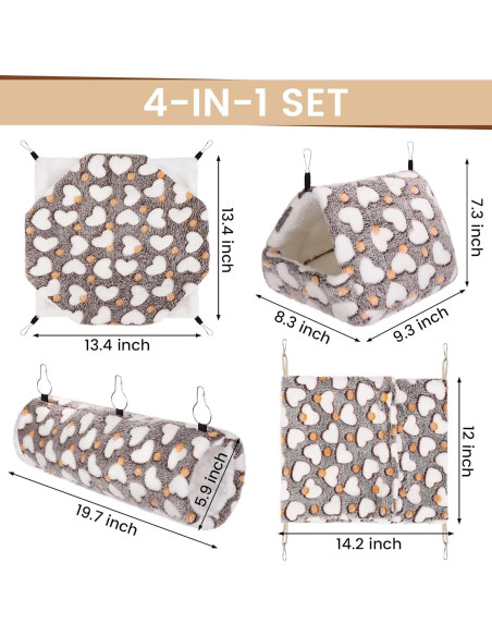 Conjunto Accesorios para Jaulas de Mascotas MCEAST 4 Piezas Conjunto Accesorios para Jaulas de Mascotas MCEAST 4 Piezas