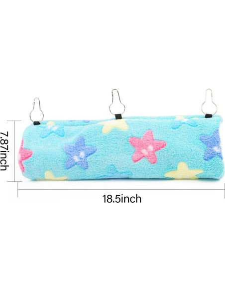 Hamaca y Túnel para Hurones URBEST Azul 47x20 cm Suave Hamaca y Túnel para Hurones URBEST Azul 47x20 cm Suave