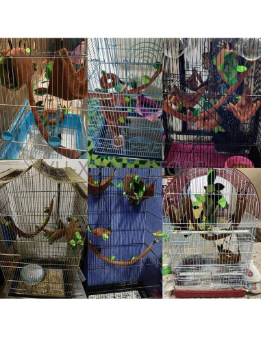 Set de Hamacas y Túnel para Hámster MICOKA - Accesorios de Cama