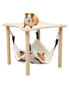 Hamaca para Cobayas Cdipesp con Soporte de Madera 28x28cm