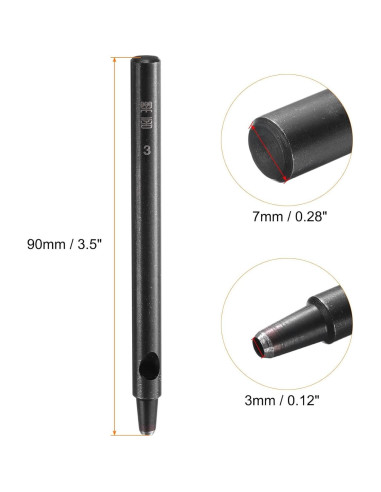 Punzón Redondo de Cuero HARFINGTON 3mm - Herramienta de Corte