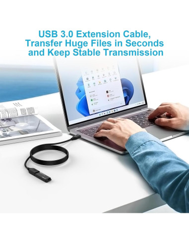Cable de Extensión USB 3.0 2.99m Shenzhen Chuang Wei Da