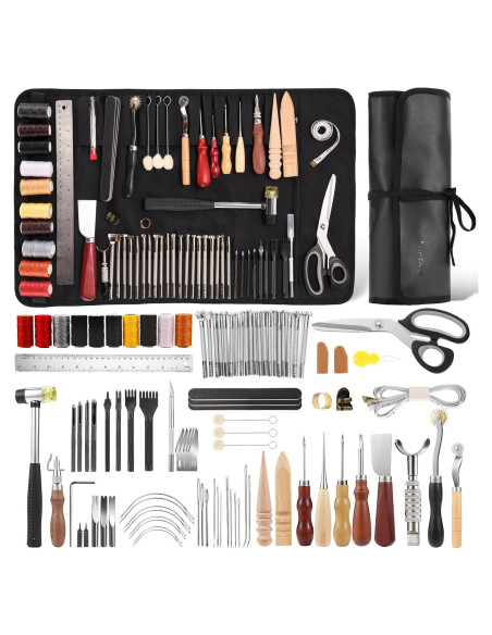Kit de herramientas de cuero Nicpro 85PCS con bolsa XL Kit de herramientas de cuero Nicpro 85PCS con bolsa XL