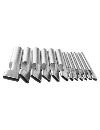 Juego de Troqueles Ovalados para Cuero 12 Pcs Long Time Trading