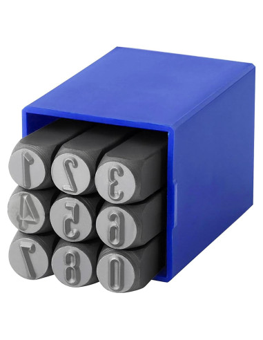 Juego de Sellos Numéricos FOCMKEAS 10mm para Metal y Madera