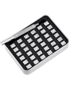 Juego de Sellos de Letras y Números Yoption 37 Piezas 6mm 2