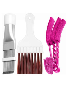 Hommtina 3 Pcs Cepillo de Limpieza para Aire Acondicionado y Persianas