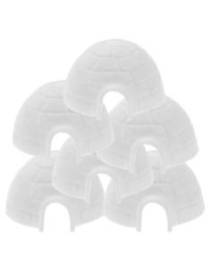 Juego de 6 Figuras de Igloo Miniatura Zerodeko - Decoración Creativa