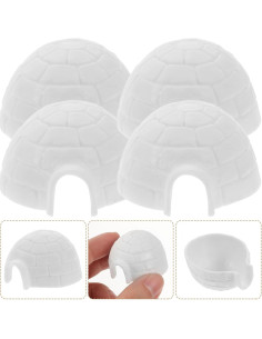 Juego de 6 Figuras de Igloo Miniatura Zerodeko - Decoración Creativa 2