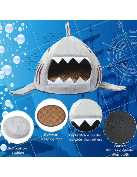 Cama Escondite para Mascotas Jetec Gris 16x16cm Suave Cama Escondite para Mascotas Jetec Gris 16x16cm Suave