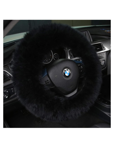Cubierta de Volante de Lana de Oveja Andalus 15" Negra