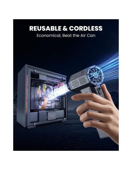 Soplador de Aire Eléctrico PEIKETAO X3mini 130000RPM 3 Velocidades Soplador de Aire Eléctrico PEIKETAO X3mini 130000RPM 3 Velocidades