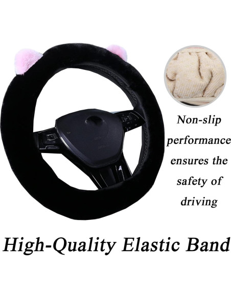Cubierta de Volante Esponjosa JXJKMMN con Orejas de Conejo 37-38 cm Cubierta de Volante Esponjosa JXJKMMN con Orejas de Conejo 37-38 cm