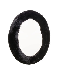 Cubierta de Volante Fluffy Ultra Suave Negra Accesorios Personalizados