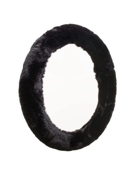 Cubierta de Volante Fluffy Ultra Suave Negra Accesorios Personalizados Cubierta de Volante Fluffy Ultra Suave Negra Accesorios Personalizados