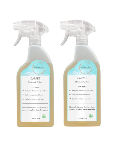 Limpiador de Manchas y Olores de Alfombra Naturalmente Limpio 2x24oz
