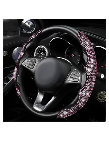 Funda de Volante Yourkar Rosa 15 Pulgadas Antideslizante