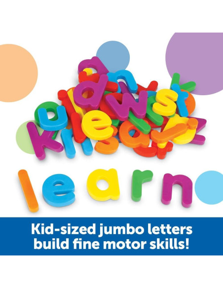 Letras Mínusculas Magnéticas Jumbo Recursos de Aprendizaje 40 Piezas Letras Mínusculas Magnéticas Jumbo Recursos de Aprendizaje 40 Piezas