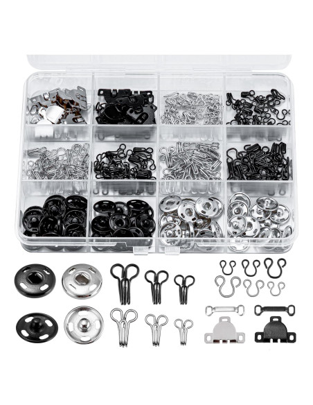 Kit de Costura KOPOX 180 Piezas con Botones y Cierres Kit de Costura KOPOX 180 Piezas con Botones y Cierres