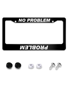 Marco de Placa de Licencia NOCITUN Acero Inoxidable 30.48x15.24cm