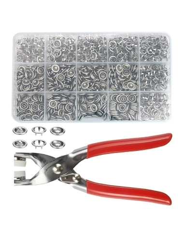 Kit de 200 Broches Metálicos 9.5mm con Herramienta JLNGTHONG