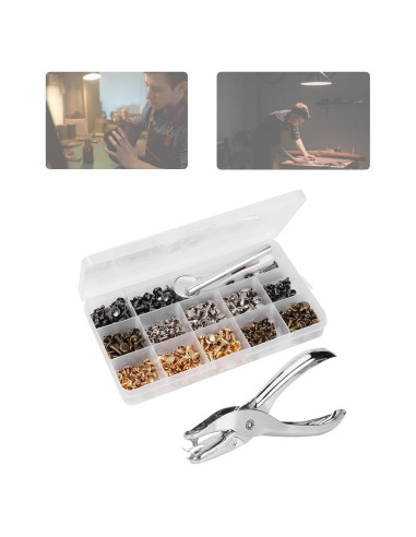 Kit de Alicates de Remaches Doble Cara 240 Piezas con Caja
