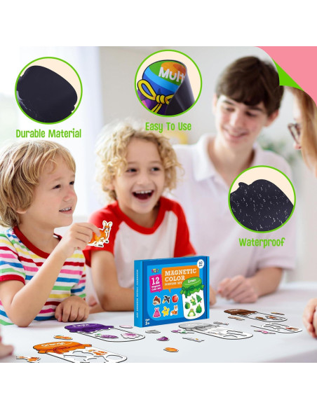 Juguetes Magnéticos Educativos SpriteGru 60 Imanes Colores Juguetes Magnéticos Educativos SpriteGru 60 Imanes Colores