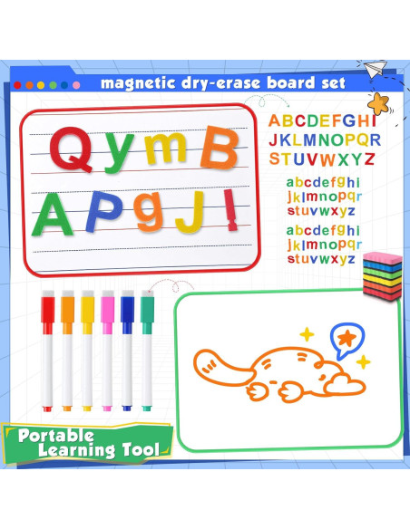 Conjunto de Letras Magnéticas Gilprop 492 Piezas para Aula Conjunto de Letras Magnéticas Gilprop 492 Piezas para Aula