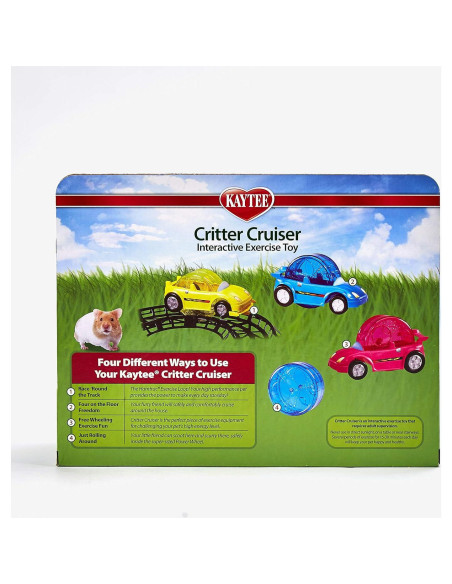 Coche de Ejercicio Kaytee Critter Cruiser para Hámsters y Jerbos Coche de Ejercicio Kaytee Critter Cruiser para Hámsters y Jerbos