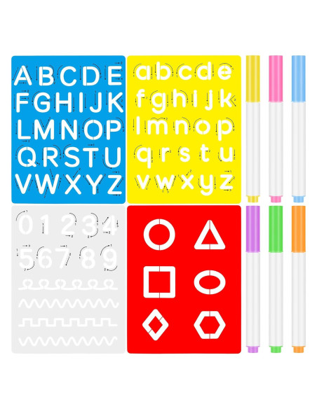 Kit de Tableros de Letras y Números Gersoniel 10 Piezas Kit de Tableros de Letras y Números Gersoniel 10 Piezas
