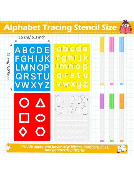 Kit de Tableros de Letras y Números Gersoniel 10 Piezas Kit de Tableros de Letras y Números Gersoniel 10 Piezas