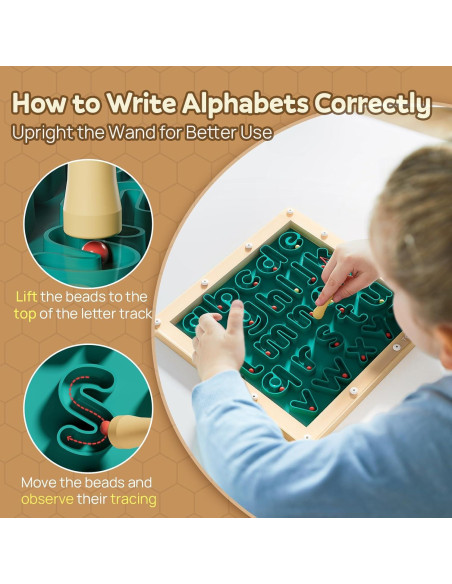 Tablero de Letras Magnéticas Top Bright 28x28cm para Niños Tablero de Letras Magnéticas Top Bright 28x28cm para Niños