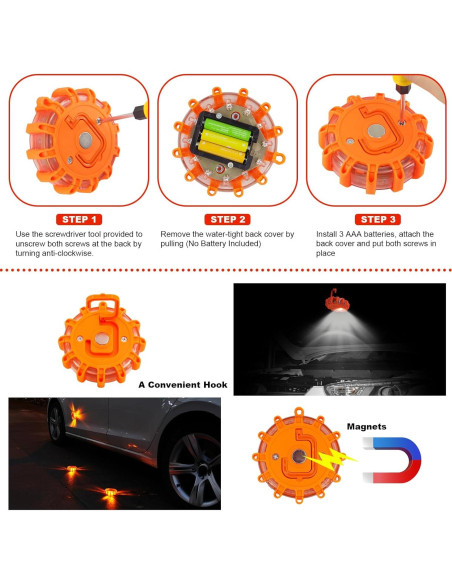 Kit de Emergencia para Automóviles POVTIMS 41 Piezas Kit de Emergencia para Automóviles POVTIMS 41 Piezas