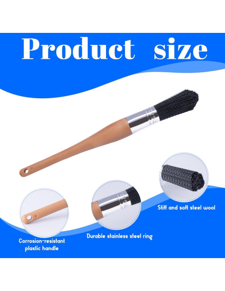 Cepillo de Limpieza de Piezas Wesquer 2pcs para Auto y Metal Cepillo de Limpieza de Piezas Wesquer 2pcs para Auto y Metal