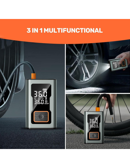 Compresor de Aire Portátil Cagdrivo 150PSI con Apagado Automático Compresor de Aire Portátil Cagdrivo 150PSI con Apagado Automático