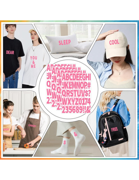 Set de Letras y Números de Planchar Metsyth 612 Piezas Rosa Set de Letras y Números de Planchar Metsyth 612 Piezas Rosa
