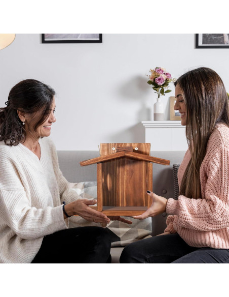 Comedero para Ardillas MIXUMON de Madera 5L - Estilo 2