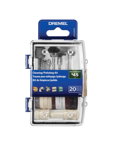 Kit de Accesorios Dremel 726-01 para Limpieza y Pulido - 20 Piezas