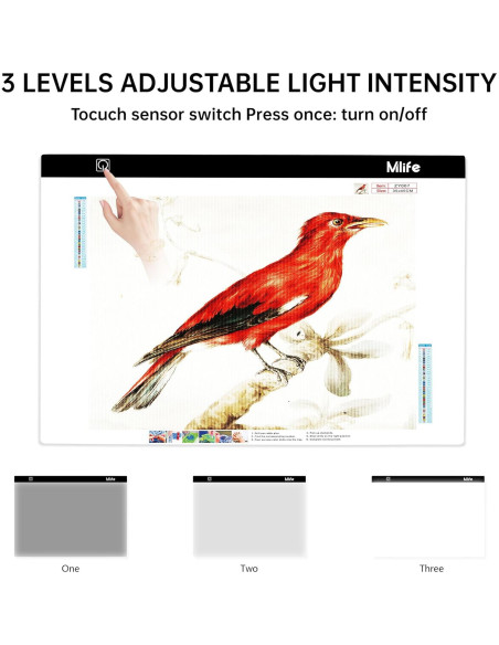 Tablero de Luz A3 Mlife para Pintura de Diamante LED USB Tablero de Luz A3 Mlife para Pintura de Diamante LED USB