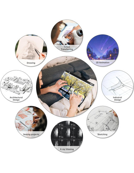 Tablero de Luz A3 Mlife para Pintura de Diamante LED USB Tablero de Luz A3 Mlife para Pintura de Diamante LED USB