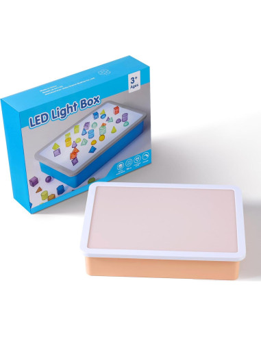 Mesa de Luz LED PreTrans 16" (40.64 cm) Amarilla para Niños