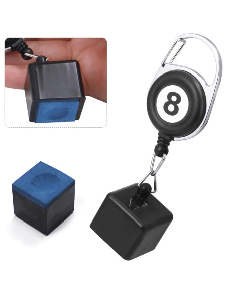 Soporte de Tiza de Billar HUIKANGSHENG Portátil Negro Soporte de Tiza de Billar HUIKANGSHENG Portátil Negro