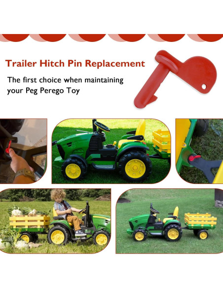 Pasador de Enganche de Remolque Peg Perego John Deere Pasador de Enganche de Remolque Peg Perego John Deere