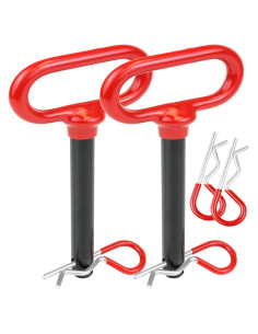 Pasador de Enganche Wellmax 5/8" x 11.4 cm Rojo con 4 Clips R