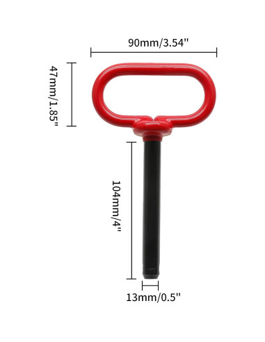 Pasador de Remolque de Tractor Bonsicoky 1.27 x 10.16 cm - 2 Pcs
