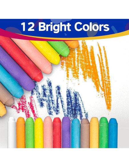 Tiza Sin Polvo ChalKaa 48PCS Borrable para Niños Multicolor Tiza Sin Polvo ChalKaa 48PCS Borrable para Niños Multicolor