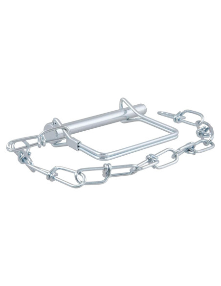 Pasador de Seguridad CURT 25035 con Cadena 30.48 cm Zinc Pasador de Seguridad CURT 25035 con Cadena 30.48 cm Zinc