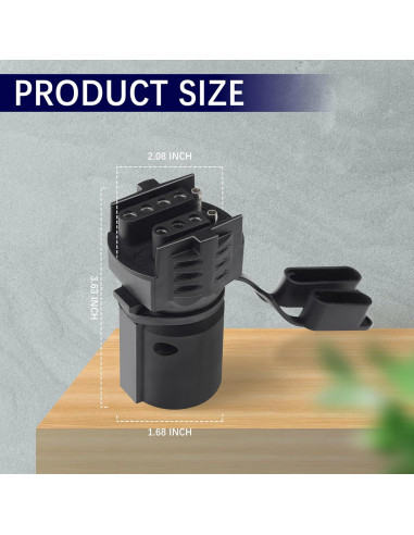 Adaptador de Enchufe de Remolque Carleef 7 Pines a 4 y 5 Pines