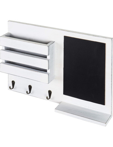 Organizador de correo y llaves MyGift blanco vintage