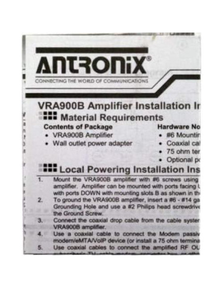 Divisor de TV por Cable Bi-Direccional 8 Puertos VRA900B Divisor de TV por Cable Bi-Direccional 8 Puertos VRA900B